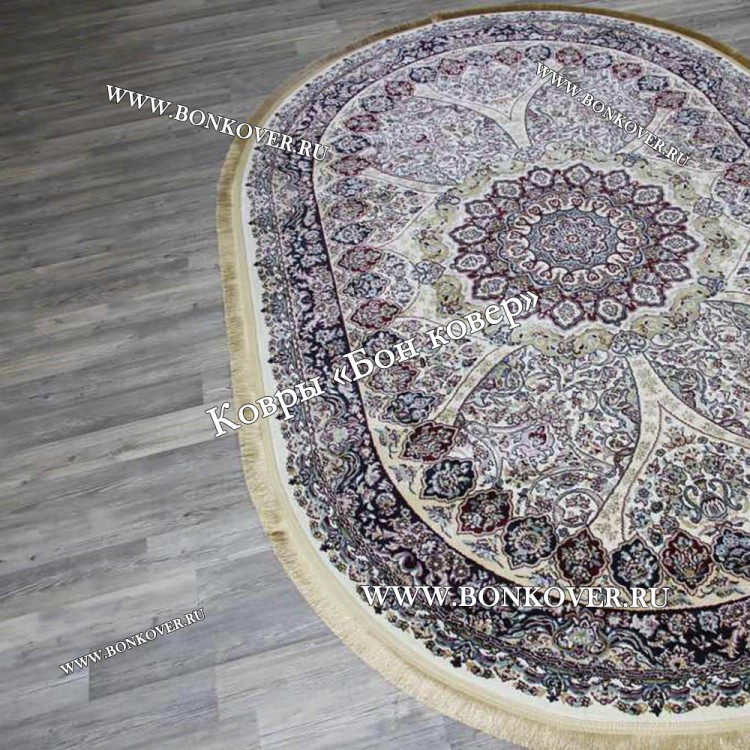 Турецкий овальный ковер в гостиную арт 28776