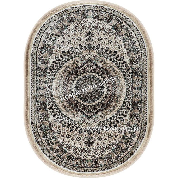 Овальный Ковер с Восточным Узором Медальон Арт 30343