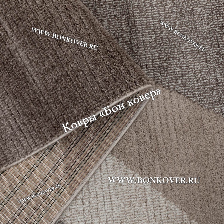 Современный Ковер Для Гостиной Дизайн 29890 Бежево-Коричневый