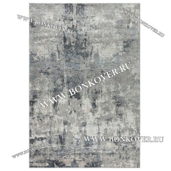 Ковер Абстракция Дизайн 88 Серый с Синим