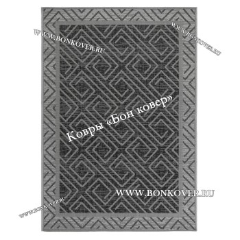 Безворсовый ковер дизайн 145 черный