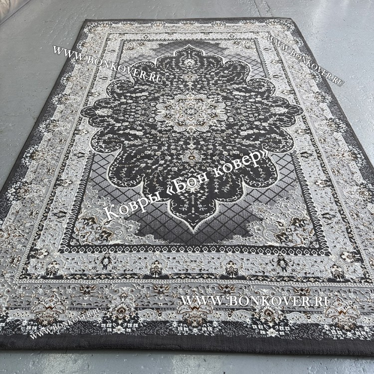 Турецкий Ковер Для гостиной New дизайн 373 Серый