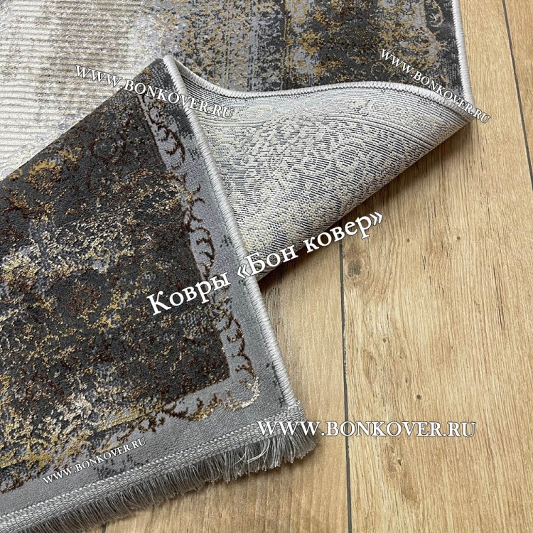 Турецкий ковер для гостиной Дизайн 02 Серый