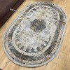 Турецкий ковер для гостиной Дизайн 04 Серый Овал