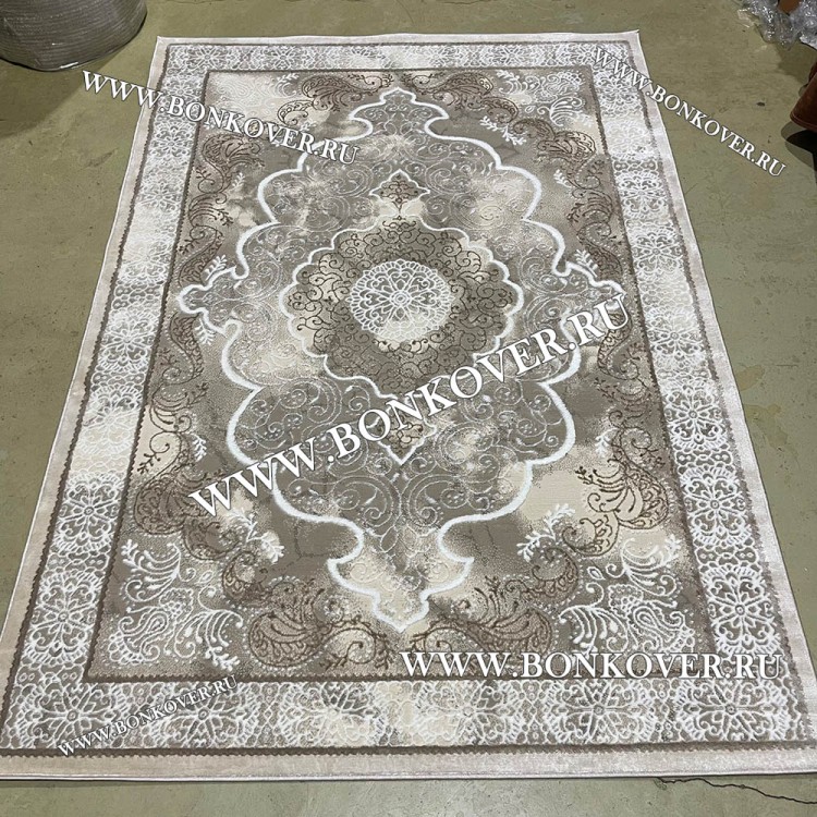 Современный Турецкий Ковер Дизайн 184 Бежево-Коричневый