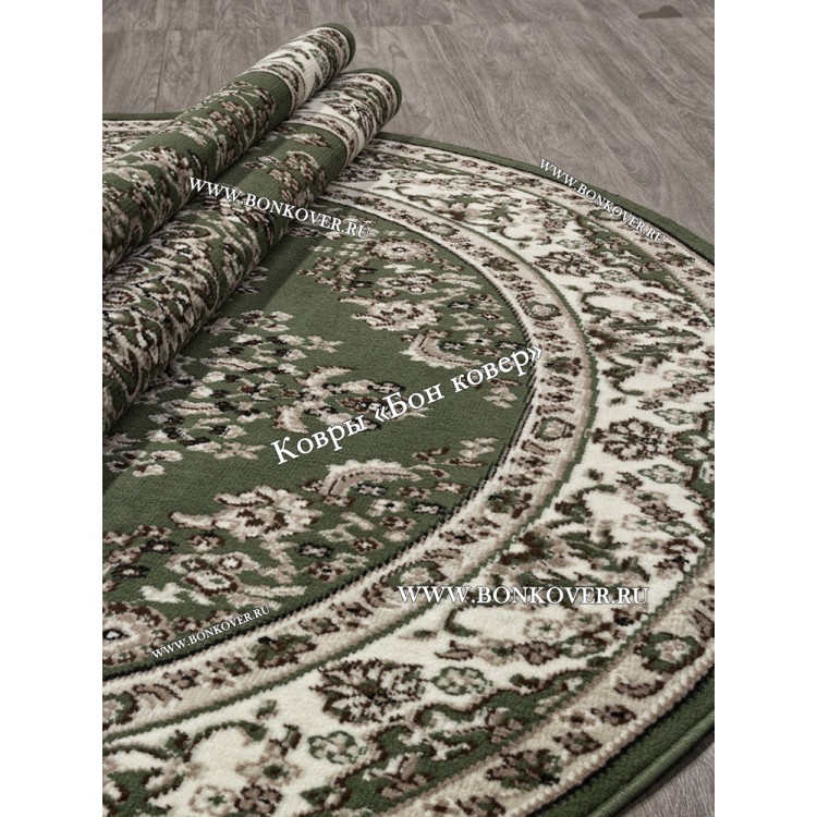 Ковер Лайт Карпет New 4 Дизайн 17 Зеленый Овал