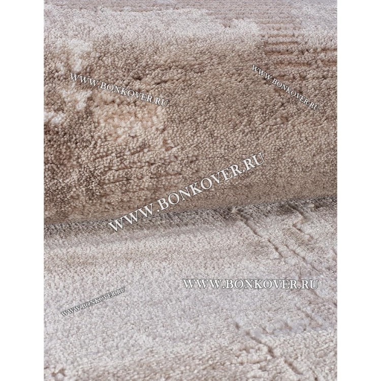 Турецкий Ковер Для Гостиной Дизайн 06 Бежево-Коричневый Овальный