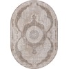 Классический ковер дизайн 84 Бежево-Коричневый овал