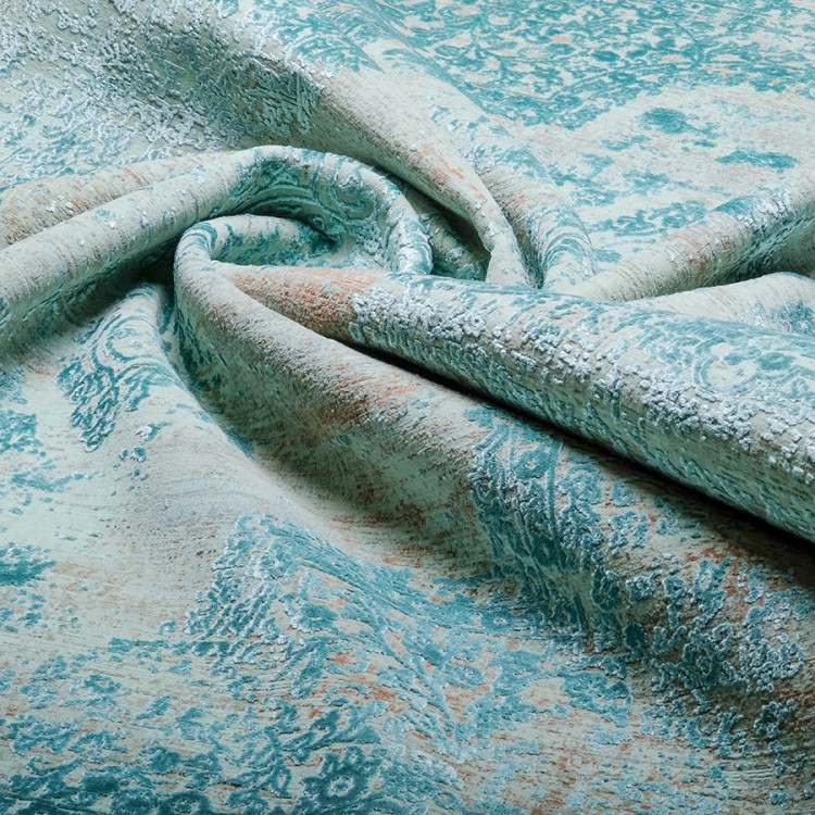 Ковер Art deco 3041B CREAM / JADE_TURQUOISE