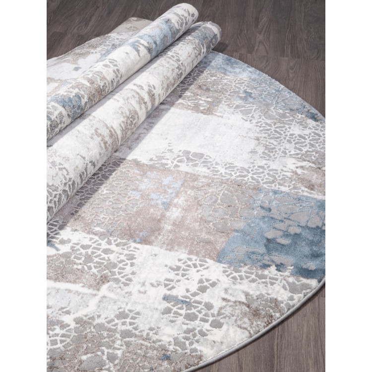 Ковер Armina 03857A BLUE / BLUE Овал