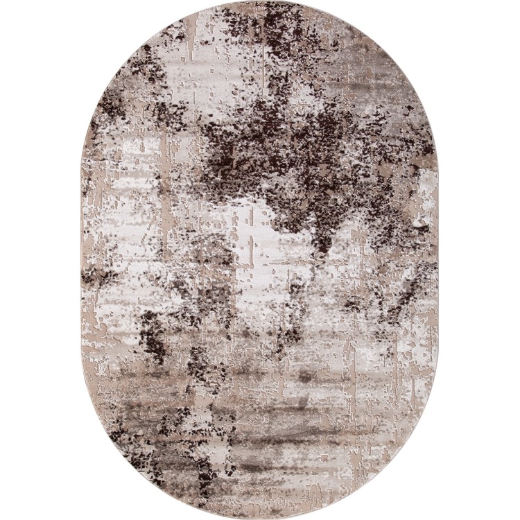 Ковер Armina 04047B DARK BROWN Овал